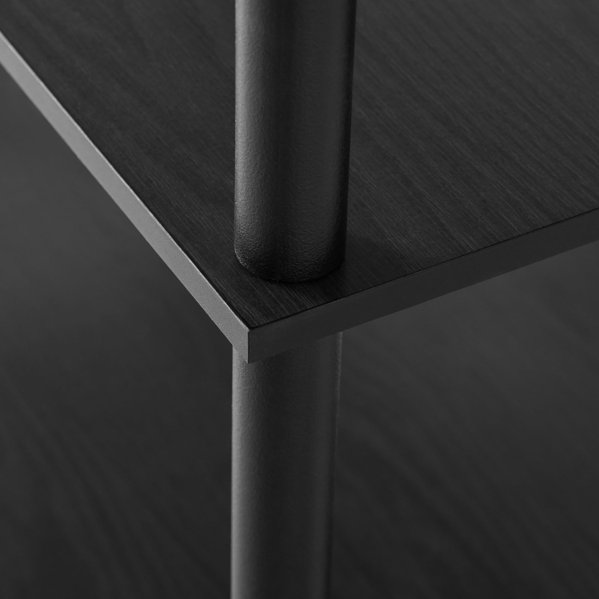 Mainstays No Tools 5-Shelf Bookcase, True Black Oak