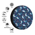 thumbnail image 4 of Fotbe Sea Sharks Funda de Llanta de Repuesto con Estampado, Engrosada, Ajuste Universal para Jeep, Remolque, RV, SUV, Camión-15 inch, 4 of 6