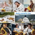 thumbnail image 5 of Sunflower Gray Check Cooling Blanket, Lightweight Breathable Summer Throw Blanket with Double Sided Cold Effect, Farmhouse Flowers Butterfly Picnic Beach Blankets Bed Sheet for Hot Sleepers 30"x40", 5 of 8