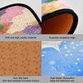 thumbnail image 2 of 2-Piece Kitchen Rugs Set Non-Slip Mats Carpet Floor for Kitchen, Bathroom (19.7"x27.6" & 19.7"x47.2") Colorful Splashes and Brushstrokes, 2 of 7