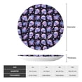 thumbnail image 2 of Kdxio flower Skull rose Bone China Decorative Plate Ceramic Decorative Plate for Home Office Wall Stand Decorative Plates for Home Bedroom-7in, 2 of 6
