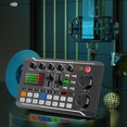 thumbnail image 4 of Tarjeta De Sonido En Vivo, , Control De Iluminación Inteligente Claro, Reducción De Ruido, Mezclador De Sonido, Batería De 1200mah Para Podcasting, 4 of 7