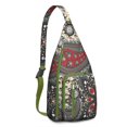 thumbnail image 1 of Chic Paisley Sling Backpack - Exotic Colorful Pattern Shoulder Bag, Fashionable Anti-Theft Pack for Commuters, 1 of 4