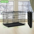 thumbnail image 6 of NiamVelo Dog Cage 36'' Metal Dog Crate , Folding  Dog Kennel with Plastic Tray & Handle, Pet Crate  for  Small  Medium Dogs, Black, 6 of 8