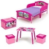 Delta Children Disney Minnie Mouse 4-Piece Toddler Bed Bedroom Set