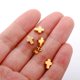 thumbnail image 4 of Cuentas de trébol de la suerte de acero inoxidable, 5 piezas, forma de corazón, estrella, amor, cuentas sueltas chapadas en oro, hallazgos para hacer joyas DIY, 4 of 4