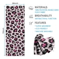 thumbnail image 2 of Pink and Black Of Leopard Print Hot Yoga Mat Towel Non Slip for Hot Yoga - Quick-Drying Yoga Mat Cover with 4 Corner Pockets with Travel Bag - Hot Yoga Towel Non Slip 74"x26", 2 of 6
