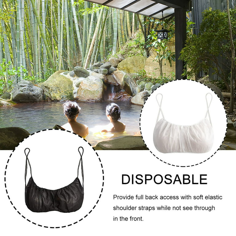 haxmnou women's disposable bras disposable spa top underwear brassieres tops