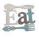 thumbnail image 1 of Toystoory 3 unids/set tenedor y cuchara colgante decoración de pared cocina comer signo hogar interior comedor comer placa decorativa colgante, 1 of 6