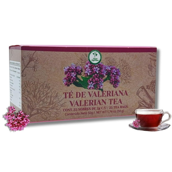 Té De Valeriana (Valerian Tea) – 100% Natural, Vegan | 25 Tea Bags| High Supreme