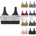 thumbnail image 4 of Feancey Zip Front Sports Bras for Women Wide Strap Casual Workout Yoga Bra Full Coverage Smoothing Underwire Bralettes Seamless Everyday Brassiere Gray Free Size, 4 of 6