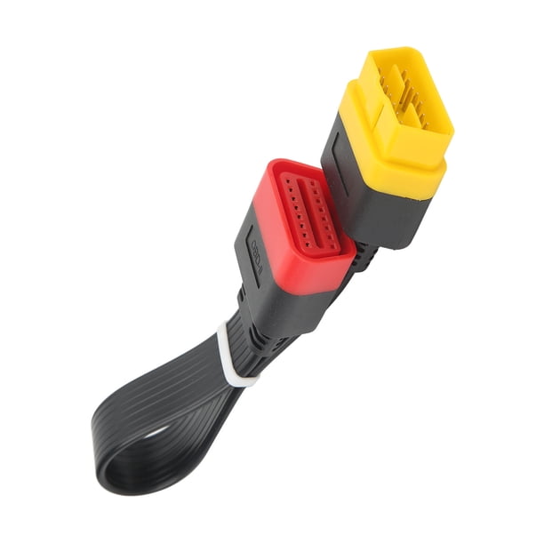 Cable Conector OBDII, Cable De Diagnóstico OBD2 De 16 Pines Macho Resistente A Impactos A Hembra Para Coche