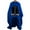 Blue, variant on Kmbangi Adult Barber Hair Cutting Gown Cape, Hairdresser Apron With Viewing Transparent Window