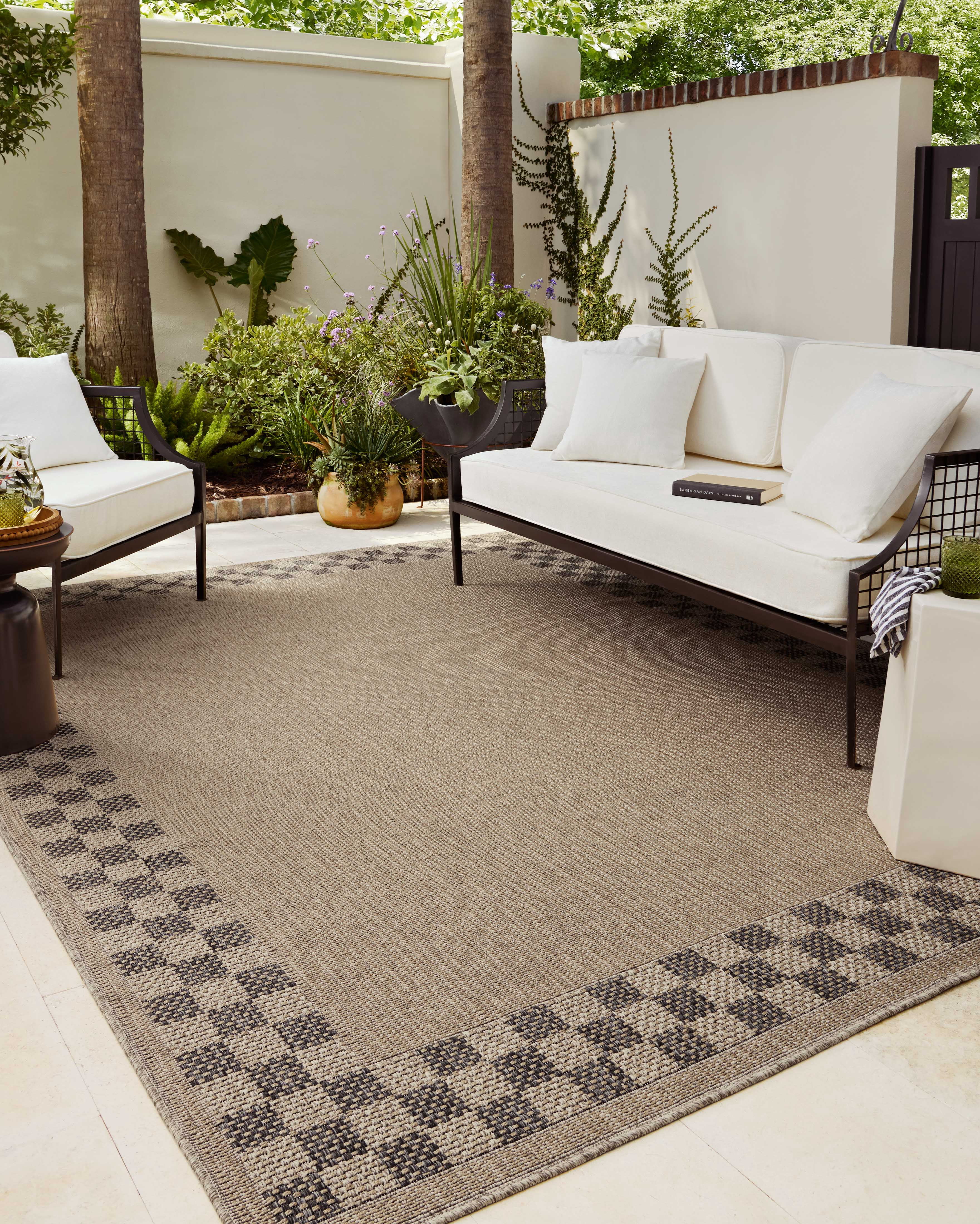 Chris Loves Julia x Loloi Providence Natural / Charcoal 5'-0" x 7'-7" Area Rug