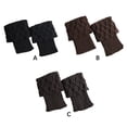 thumbnail image 4 of Guardurnaity Cálido invierno sobre la rodilla Calentadores de piernas de punto largo Calentadores de piernas elegantes Calentadores de rayas Accesorios de disfraces negro, 4 of 6