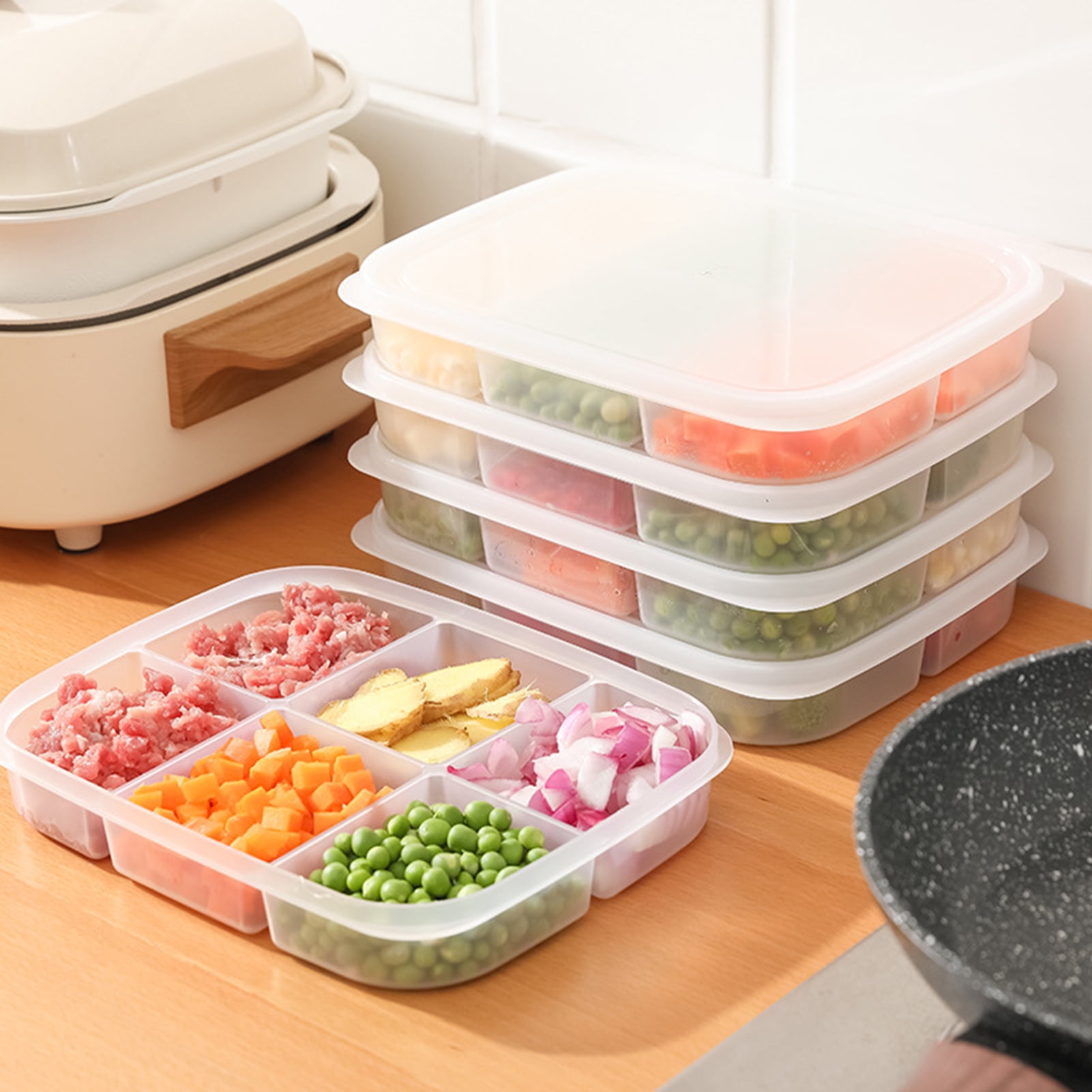 KITHELP 28 Pieces Food Storage Containers with Lids EXTRA LARGE Freezer  Containers for Food BPA-Free Meat Fruit Plastic Containers with lids  Storage