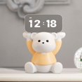 thumbnail image 1 of Figurita de resina, reloj Digital LED de oso, lindo reloj de escritorio para niños, escultura de Animal para dormitorio de guardería escolar, niños, 1 of 8