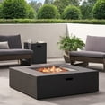 thumbnail image 1 of Dark Gray 50,000 BTU Outdoor Magnesium Oxide Fire Pit Table, 1 of 8