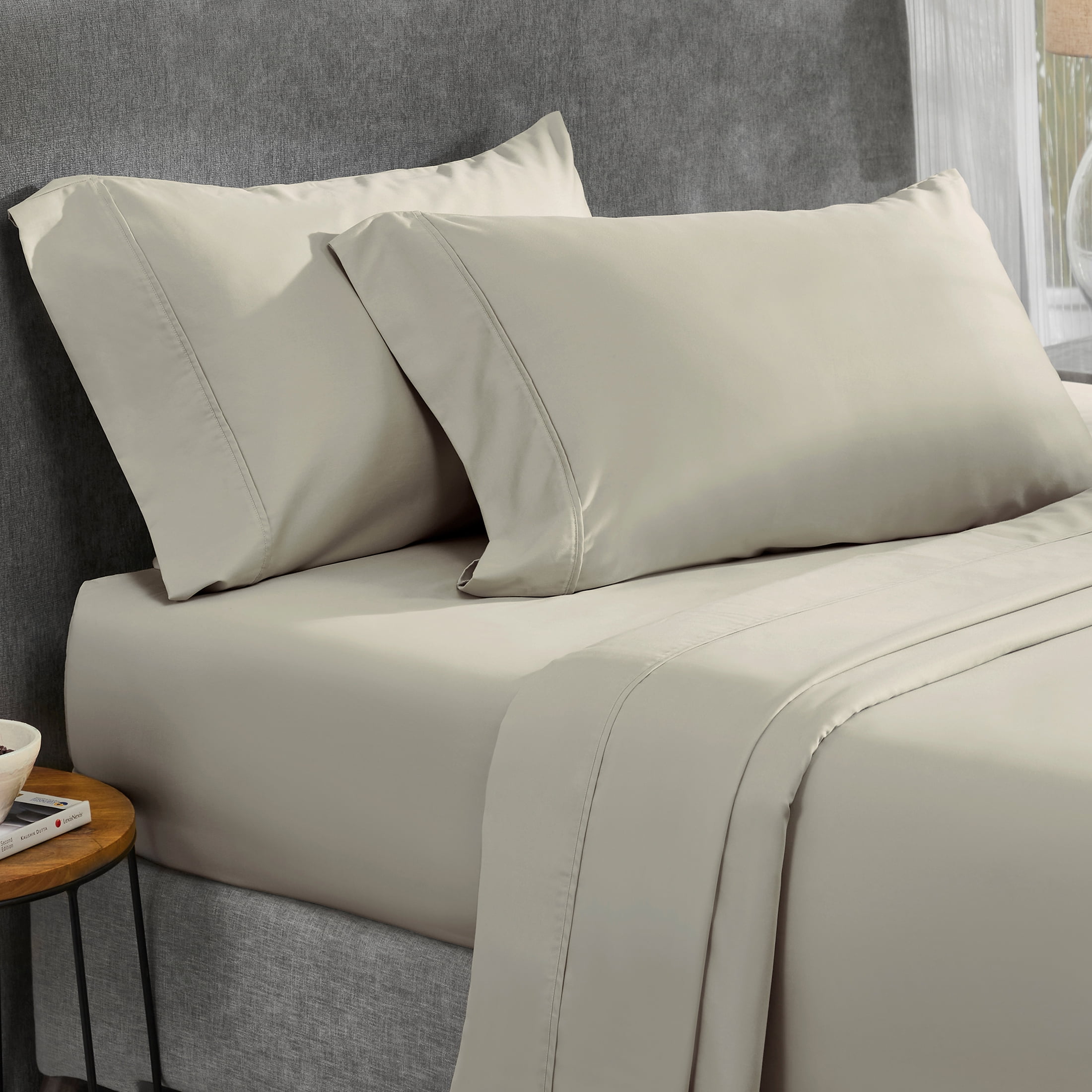 Details about   Tribeca Living 800 Thread Count Egyptian Cotton Sateen Extra Deep Pocket Sheet S 