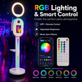 thumbnail image 4 of RDYMONKEY Photo Booth for iPad 10.2"-12.9" & Camera Dual-Use Photo Booth Machine with RGB Ring Light, Music Sync, APP Control for Weedding Party Rental(white）), 4 of 10