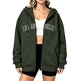 thumbnail image 2 of Hurxie Womens Cotton Hoodies Long Sleeve Sweatshirts Cute Lightweight Fall Winter Casual hooded Pullover Tops with Pocket, 2 of 6