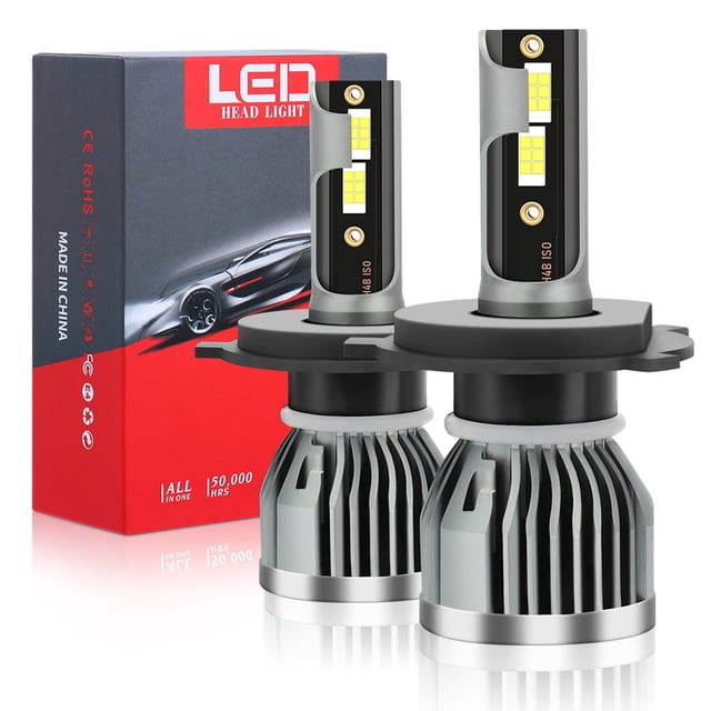 Bombilla antiniebla Q3 10000LM Car High Low Beam 60W 6000K Super brillante (H4 / HB2 / 9003) Tmvgtek Accesorios para autos y motos