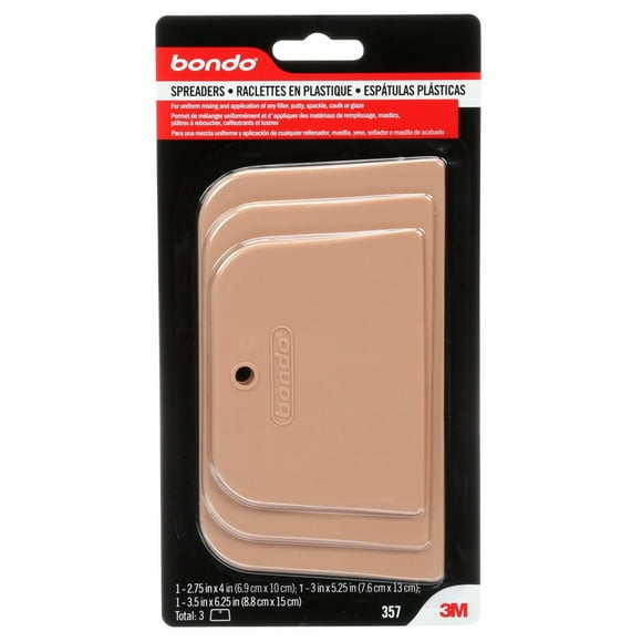 Raclettes en plastique Bondo®, 357, 3/paquet