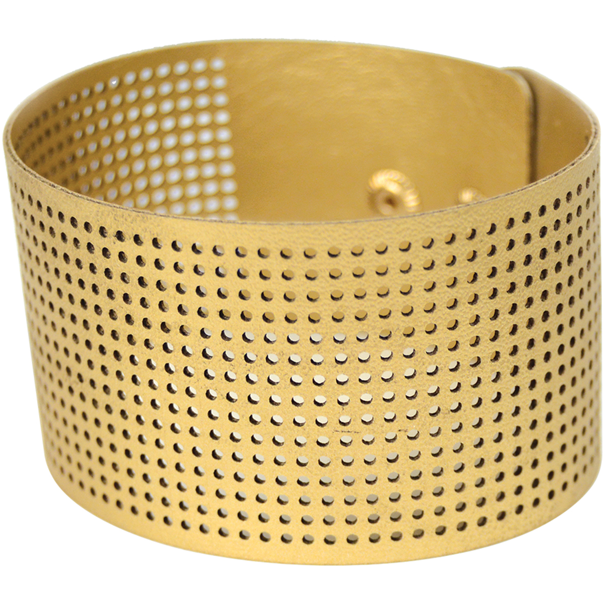 Cross Stitch Style Faux Leather Bracelet Punched8X1.5 Gold Walmart