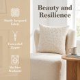 thumbnail image 6 of REGALWOVEN Throw Pillow Covers Set of 2, Wild Flower Plant Pillows Case Floral Outdoor Decorative Farmhouse Decor Cushion Cover for Home White 18" x 18", 6 of 7