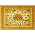 thumbnail image 1 of Ahgly Company Indoor Rectangle Medallion Yellow Traditional Area Rugs, 6' x 9', 1 of 4