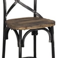 thumbnail image 4 of Acme Zaire Bar Chair (1Pieces) in Black & Antique Oak Finish for Dining Areas Indoor, 4 of 6