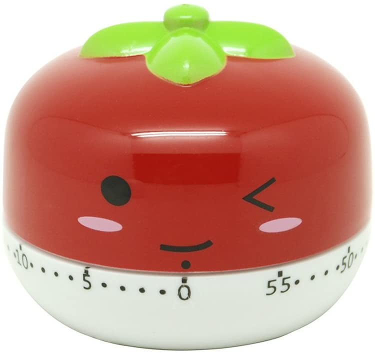 Red pomodoro Timers 60 Minutes Mechanical Timers Kitchen Cooking Timer Clock Loud Alarm Counters Manual Timer 