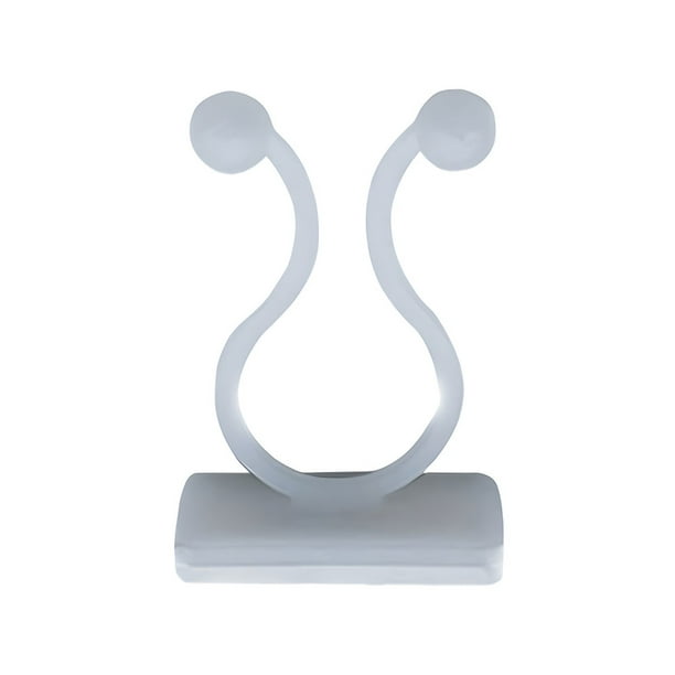 Gancho de Planta Bearachild 100 Piezas Accesorios de Soporte de Clip Montado en la Pared Blanco