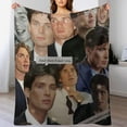 thumbnail image 5 of Cillian Murphy Blanket Handsome #3 Super Soft Throw Blanket Silky Flannel Lightweight for Sofa, Bed Blanket All Season Use 60"*80"（150 * 200cm）, 5 of 6