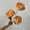 Orange, variant on Fake Peony Flowers With Full Bloom And 3 Heads Per Stem, Champagne Colored Simulation Peony Blooms With Roasted Edges, Lifelike Artificial Flowers For Home Decor, Wedding Ceremony