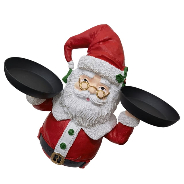 Estante para aperitivos de Navidad Inteprter decoración de resina