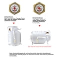 thumbnail image 4 of Flame King 20LB Empty Steel Horizontal Propane Tank Cylinder with OPD & Built-in Gauge, 4 of 7