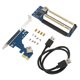 thumbnail image 2 of Tarjeta elevadora PCIE Express X1 a PCI doble Tarjeta elevadora PCIE de amplia aplicabilidad Plug and Play de 6 Gbps con LED azul para Windows Control maestro PCIE a PCI dual ASM1083, 2 of 14