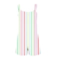 thumbnail image 4 of Drses Womens Summer Casual Suspender Printing Sleeveless Romper Loose Spaghetti Strap Shorts Overalls Jumpsuit with Pockets, 4 of 5