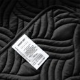 thumbnail image 6 of Whale Flotilla 3 Pieces Quilt Set King Size, Soft Microfiber Lightweight Bedspread Coverlet Bed Cover (Wave Pattern) for All Seasons, Black, 6 of 6