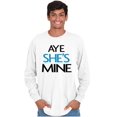 thumbnail image 6 of Aye Matching Set His Hers Cute Funny Men's Long Sleeve Tee T Shirt Brisco Brands M, 6 of 7