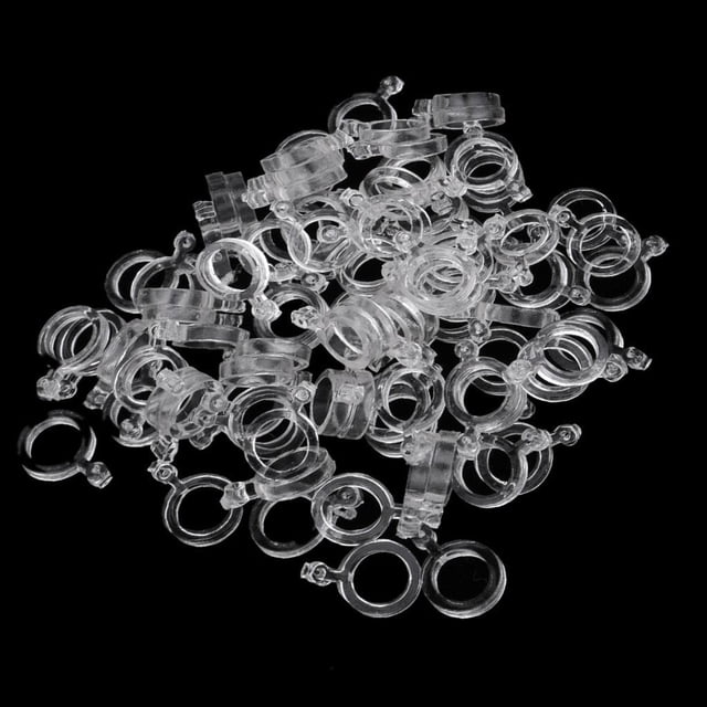 100pcs Bandas De Cebo De Goma Elástica Baoblaze Banda de cebo de pellets de pesca transparente