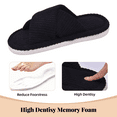 thumbnail image 3 of TRANSLINK Open Toe Slippers for Women Indoor Cozy Soft Lightweight Foam Slip On House Slides Shoes Gifts for Womens Her Mom, 3 of 6