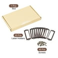 thumbnail image 3 of Unique Bargains 83x30mm Drawer Tag Label Metal Label Holder File Tag Frames Copper Tone 20 Pack, 3 of 6