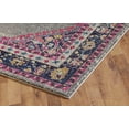 thumbnail image 4 of Handcraft Rugs Persian Rug - Faded, Oriental Distressed Area Rug - Modern Vintage Design Persian Area Rug - Abstract, Multicolor Kashan Design Persian Rug - Gary/Cherry/Navy Blue/Yellow 8 x 10 feet, 4 of 5