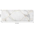 thumbnail image 7 of White Gold Geometric Marble Kitchen Rug Mat,Kitchen Runner Rugs Non Skid Washable,Decorative Kitchen Floor Mats for Kitchen,Sink,Laundry,17"x47.2", 7 of 7