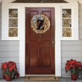 thumbnail image 2 of Personalized Surname Door Knocker Wreath – All-Season Farmhouse Welcome Sign With Custom Letter & Burlap Bow For Porch, Wall, Or Mantel Decor, 2 of 3