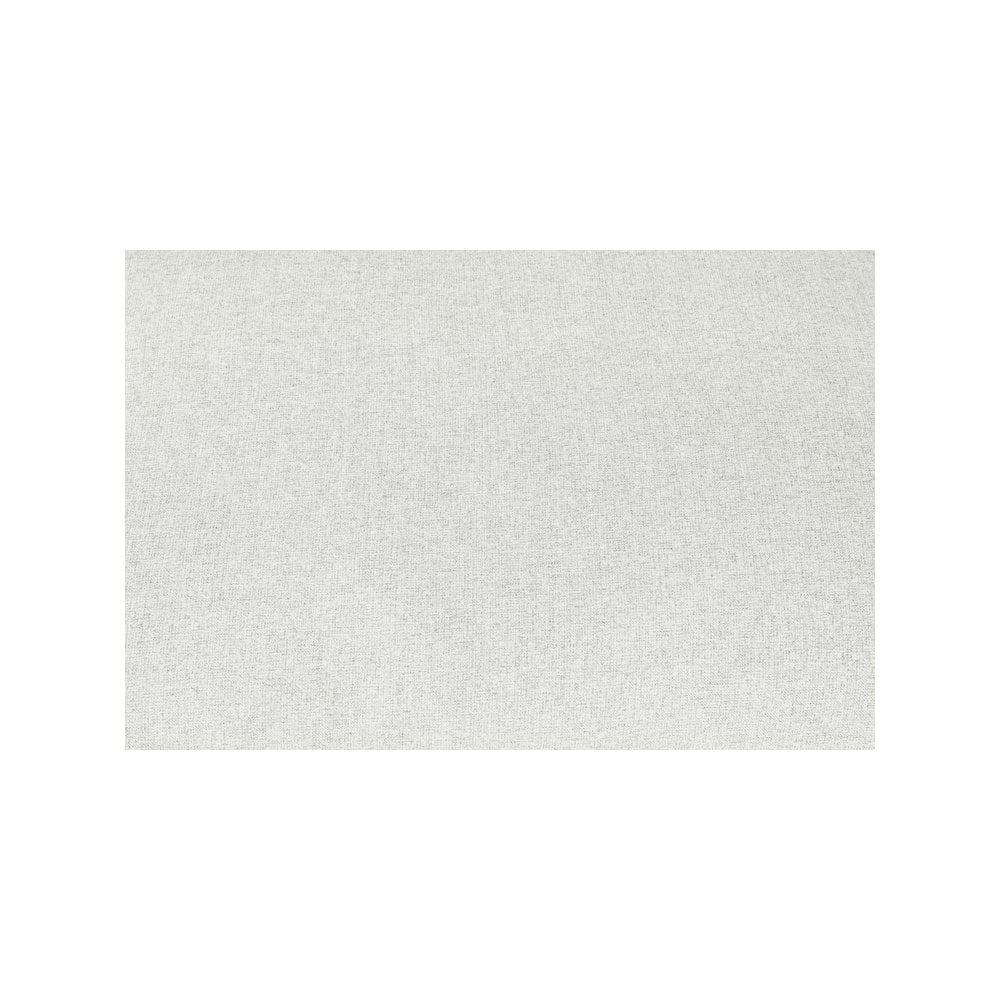 Meridian Furniture Serene Cream Durable Linen Fabric Deluxe Ottoman