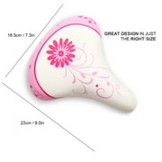 AVASTA Kids Bicycle Saddle for Girls & Boys, White