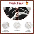 thumbnail image 3 of KLL Christmas Tree Skirt,Party Decorations Farmhouse for Christmas Decorations Holiday Party 30" -Abstract Black White Swirls, 3 of 6